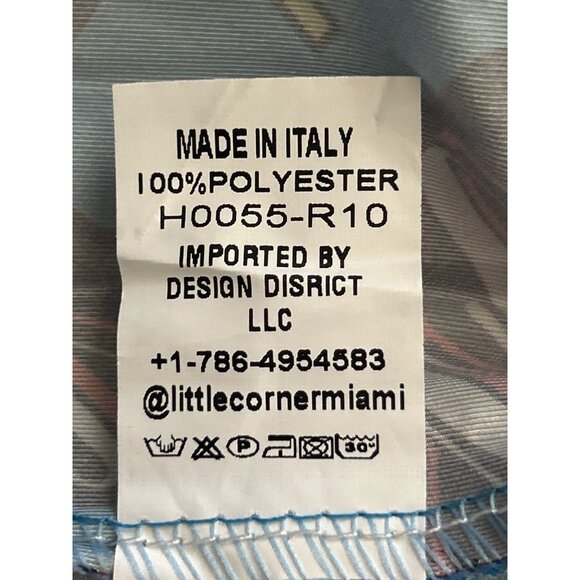 Colorful Graphic Print Women’s Pleated Skirt Elastic Waist Made In Italy - Picture 3 of 5